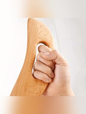 Gua Sha Massage Tool, Wooden Grip Scraping Board for Body Muscle, Neck, Back